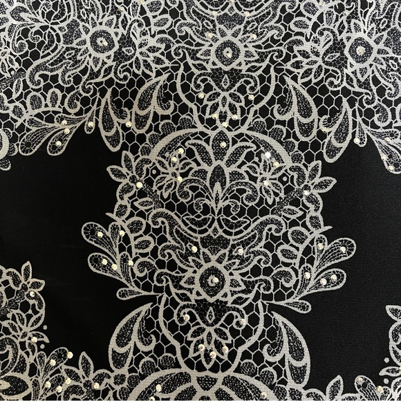 INC. International Concepts Women's Blouse Top Sheer Rhinestones Medium - Picture 3 of 10